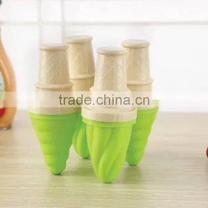 Ice Cream Pop Moulds Set of 4 Cone Ice Cream Maker Factory Wholesale thumbnail-1