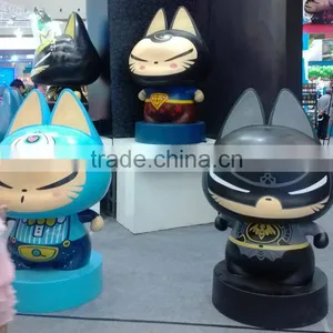 Fiberglass Cartoon Cat Sculpture thumbnail-6