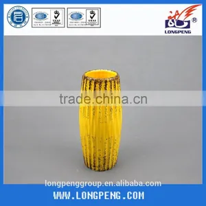 Urban Trends Elegant Ceramic Flower Vase With Distressed Finish 7.5" for Table Top Decoration thumbnail-1