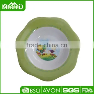 Baby Safety Animal Print Curved Shape Mini Non-slip Baby Food Bowl thumbnail-1