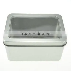 PVC Clear Window Metal Tin Box thumbnail-1