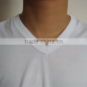 Stock V Shape Collar T Shirt thumbnail-1