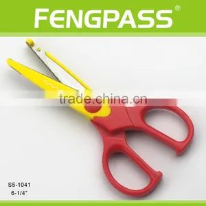 S5-1041 6.25 Inch 2Cr13 Stainless Steel Blade With Colorful Plastic Handle Color Scissors For Kids thumbnail-2