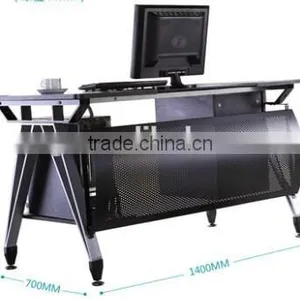 Office Table Popular Tempered Glass Office Desk thumbnail-1