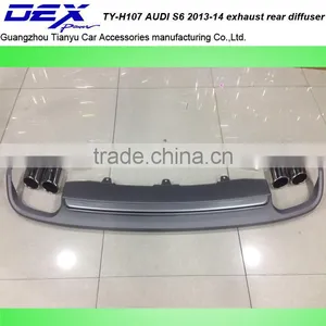 High Quality Car PP A~UDI S6 2013-14 Exhaust Rear Diffuser thumbnail-1
