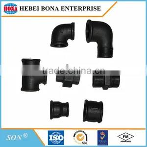 Good Quality Black Malleable Iron Cast Pipe Fittings thumbnail-1