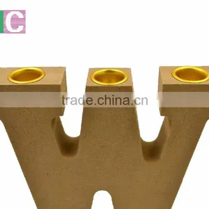 2017 High Quality Mdf Wood Candle Holder in Custom thumbnail-2