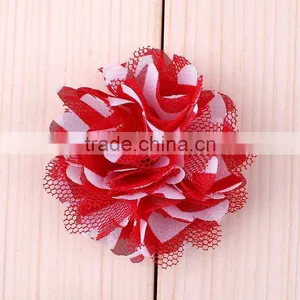 Fabric and Mesh Flower Clip for Kids Hair Accessories thumbnail-5