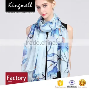 Custom Digital Printing Silk Scarf Prevent Bask Scarf thumbnail-1