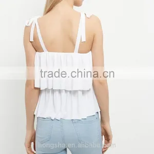 2016 Newest Sexy Layered Tie Strap Cami Sleeveless Top HST8043 thumbnail-3