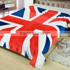 100% Polyester Printed Solid and Soft Coral Velvet Fleece Blanket thumbnail-6