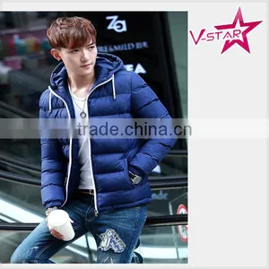 Navy Winter Jacket Padding Jacket Wholesale Custom Jacket thumbnail-1