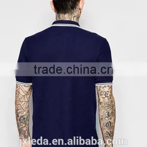 Custom Men Breathable Colour Block Panel Slim Fit Sports Polo Shirt,China Manufacturer Polo T-shirt thumbnail-2