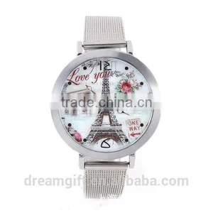 2015 Hottest 100%Brand New Romantic Eiffel Tower Lover Watch Fancy Women Watch thumbnail-4