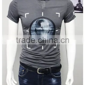 China Factory Good Quality Fashion Printed Short Sleeve Men t Shirt thumbnail-4