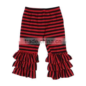 2017 Latest Style Cheap Tripple Ruffle Knit Cotton Baby Girls Wholesale Cotton Baby Pants With SGS Certificate thumbnail-4