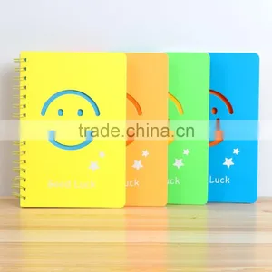 A5 Cheap Student Notebook Customizable Spiral Planner Hollow Card Paper Cover Organizer Printing thumbnail-6
