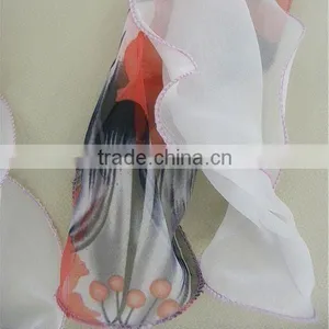 100% Real Silk Scarf-with Beautiful and Fashionable Sunface Printing thumbnail-1
