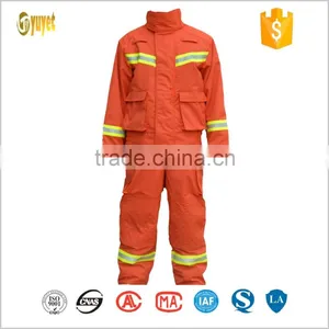 High Vis Orange Cotton Reflective Safety Fire Fighter Clothing thumbnail-1