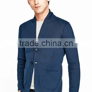 Hot Selling Cool Blue Pocket Button Cardigan Jacket Clothes Men With Best Prices thumbnail-2