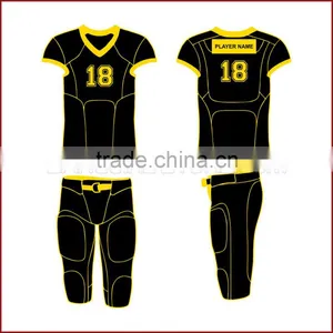 Custom Made Black American Football Uniforms With Free Customization thumbnail-1