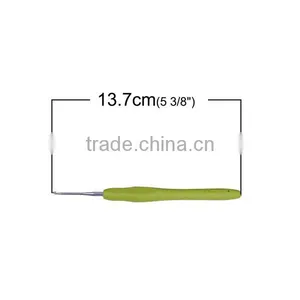 Factory Cheap Wholesale Green 13.7cm TPR Aluminum Crochet Hooks thumbnail-2