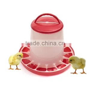 Hot Sale Plastic 169.518.5cm 1.5kg White+Red Plastic Feeder Baby Chicken Chicks Hen Poultry Feeder Lid Handle thumbnail-1
