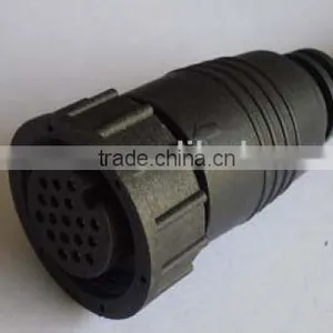 Circular Large Size Female Screw Molding Type Straight Waterproof Connector thumbnail-1