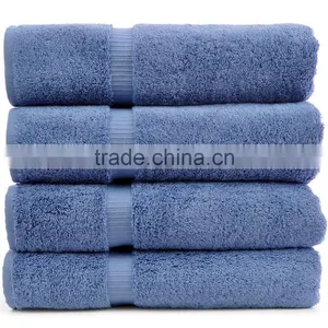 Wholesale 16S Combed 100% Cotton White Plain Hotel Bath Towel for 5 Star Hotel thumbnail-4