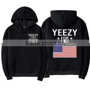 U.S Flag Hoodie West Tour Pop Up Shop Hooded Sweatshirt American Flag Long Sleeve Hoodie thumbnail-1