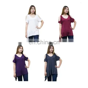 Lofbaz Womens Dressy Fashion Casual Cold Off Shoulder Tank Tops Shirts Blouse thumbnail-1