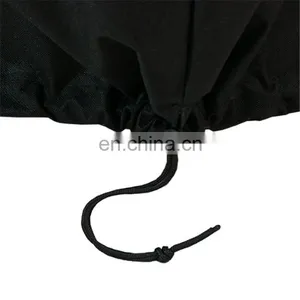 Heavy-Duty Weather-Resistant Round Fire Pit Cover With Drawstring and Toggle Closure thumbnail-3