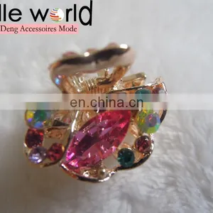 High Quality Jewel Mini Rhinestone Hair Claw Clip thumbnail-3