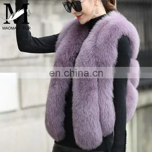 2014 Europe and America New Design Fox Fur Vest Fashion Women Fox Fur Vest thumbnail-6