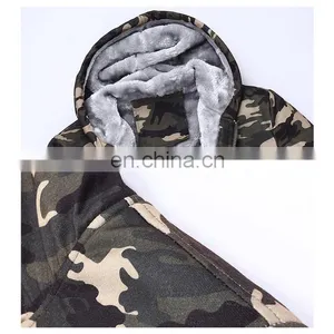 Online Shopping Men's Warm Hoodie Zip Sweatshirt Sweater Tops Long Sleeve Jacket Coat Camouflage thumbnail-4