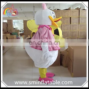 Funny Daisy Duck Mascot Costume, Plush Animal Cartoon Figure Costume thumbnail-4