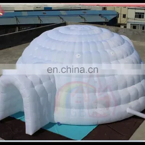 Oxfod Cloth Inflatable Air Igloo Service Equipment Inflatable Igloo Dome for Sale thumbnail-1