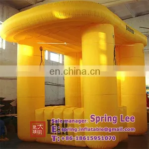 Yellow Advertising Inflatable Booth For Promotional,Exhibition Inflatable Booth Kiosk thumbnail-1