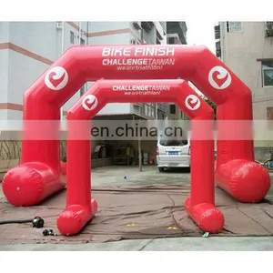 Red Inflatable Promotional Digital Printing Arch/2 Sealed Air Arches(adult and Kids) thumbnail-1