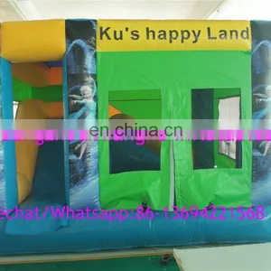 Factory Supply Inflatable Bouncy Castle With Water Slide thumbnail-2