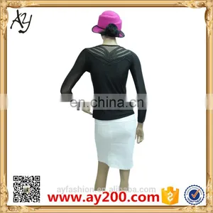 Elegant Shirt Designs Long Sleeve Women Plain Bottoming t Shirt thumbnail-3