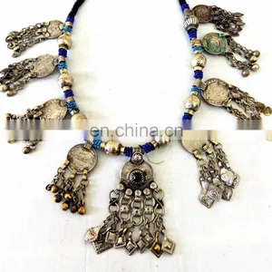 -Vintage Gypsy Kuchi Jewlery-Boho Hippie Afghani Vintage Necklace thumbnail-5