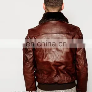 Leather Jacket Fashion, Leather Fashion Jackets, Leather Men Jacket Fashion Fur Hooded thumbnail-2