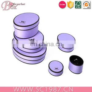 Oval Magic Purple Box With Lid thumbnail-3