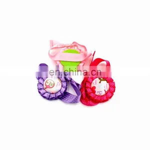Lovely Custom & Eco-friendly Ribbon Rosette Flower Bracelet/wristband for Birthday Party thumbnail-3