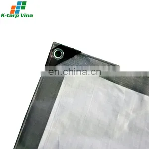 SILVER/WHITE # PE TARPAULIN # 140GSM thumbnail-2