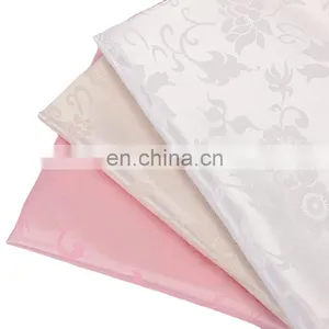 Plain Polyester Jacquard Satin Fabric Fashion thumbnail-1