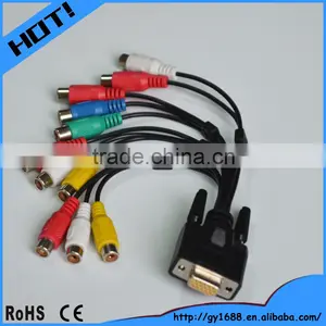 Vga to Rca Connection Cable for HDTV Laptop 0.5m thumbnail-4