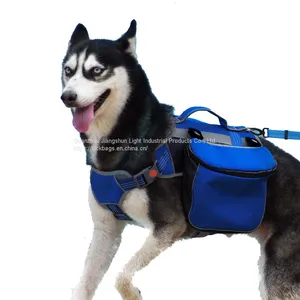 Reflective Backpack for Dogs, Saddlebag Hiking Pack for Dogs Wear, Camping & Travel Vest Harness thumbnail-1