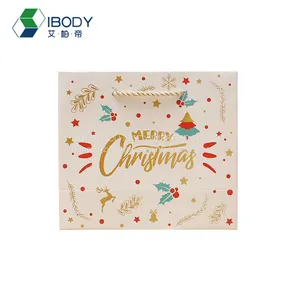 Customized Logo Printed Luxury Eco-Friendly Ribbon Handles Art Cardboard Gift Shopping Paper Bag thumbnail-1
